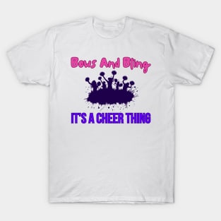 Bows And Bling It's A Cheer Thing T-Shirt